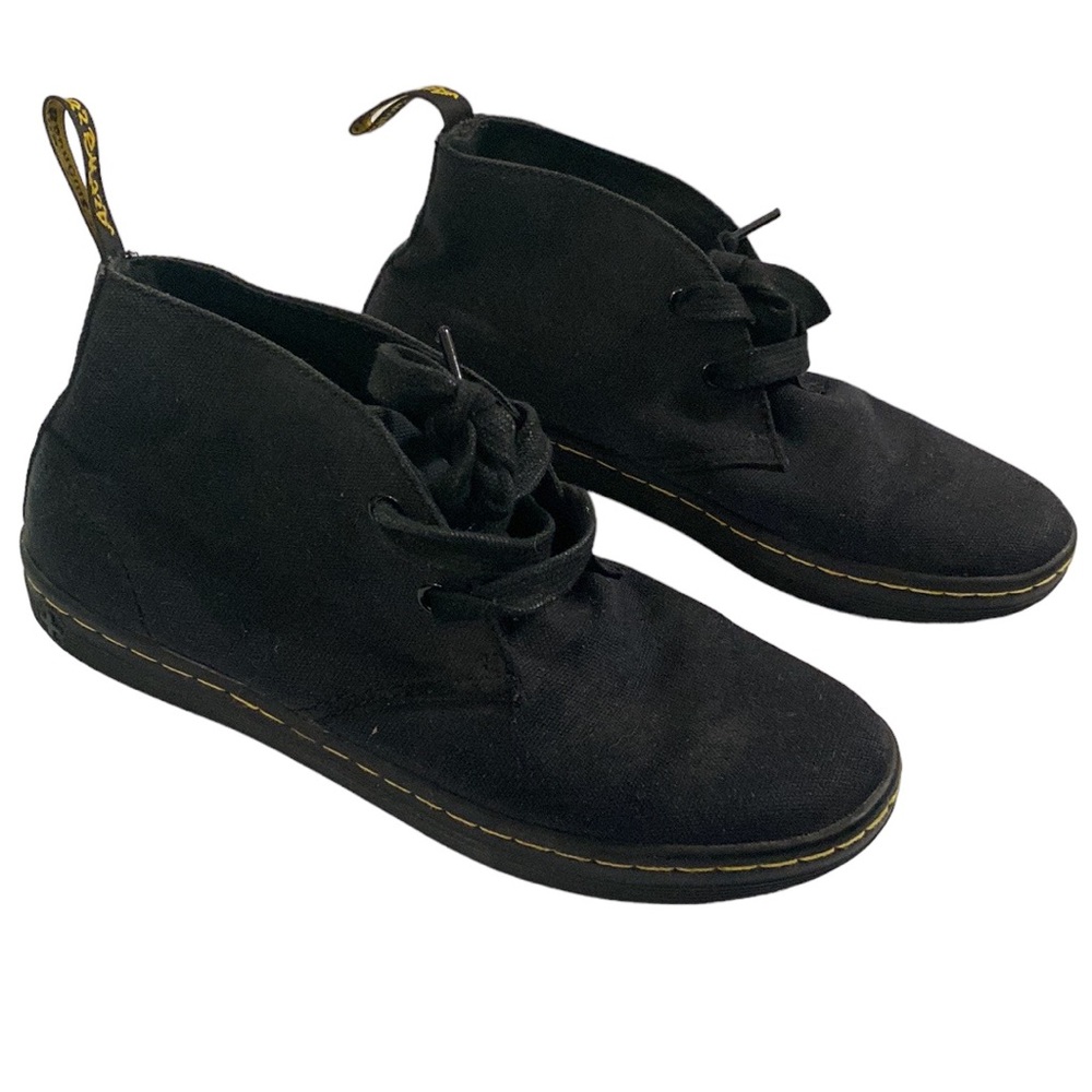 Dr Martens Etty black canvas desert booties size 6